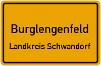 Ortsschild Burglengenfeld.Landkreis Schwandorf